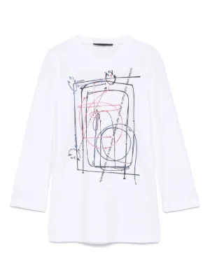 【関税込み】ALAINPAUL Tシャツ ALAINPAUL プリント Tシャツ | ホワイト | FARFETCH JP