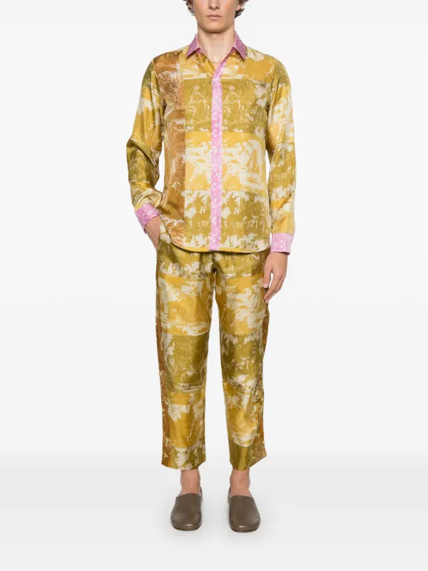 Pierre-Louis Mascia Aloe Trousers | Yellow | FARFETCH