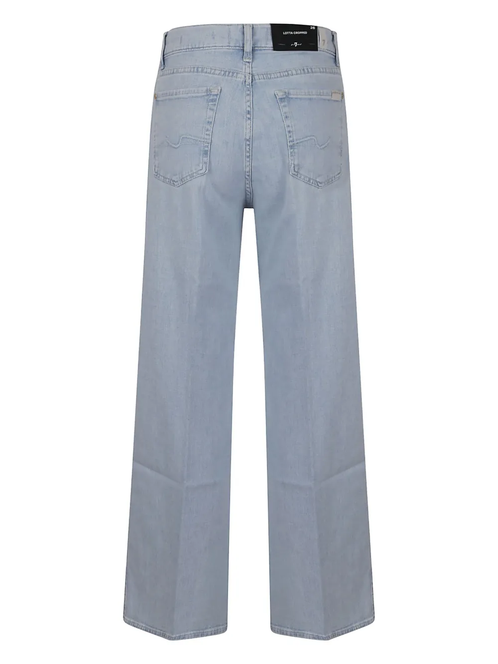 7 For All Mankind High Waist Relaxed Fit Trousers In Blau