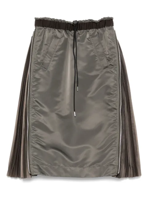 sacai falda midi de sarga