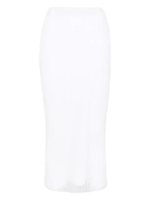Sportmax ribbed-knit midi skirt