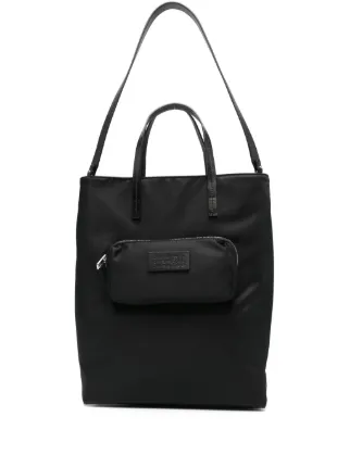 MM6 Maison Margiela 黒 ハンドバッグ MM6 Maison Margiela Japanese レザーハンドバッグ | ブラック