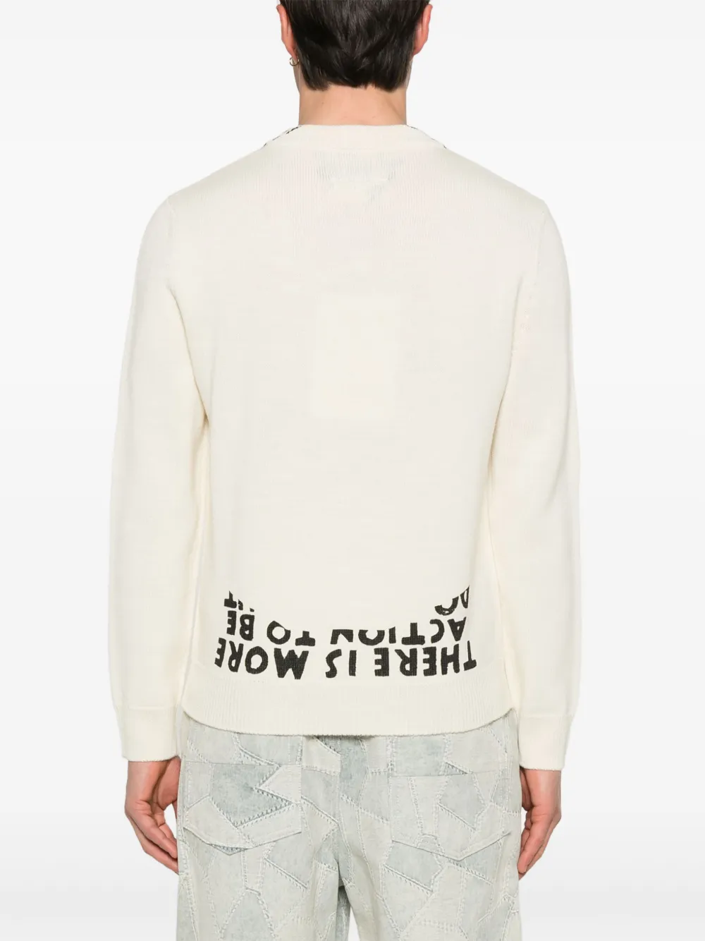 MM6 Maison Margiela Trui met print Beige