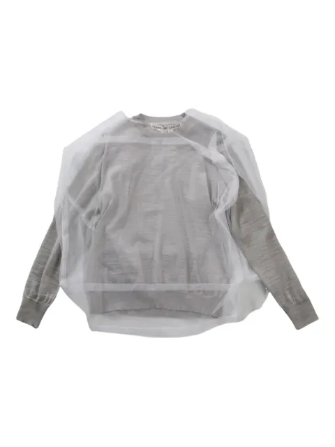 Comme Des Garçons layered sweatshirt