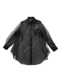 Comme Des Garçons semi-sheer shirt - Black