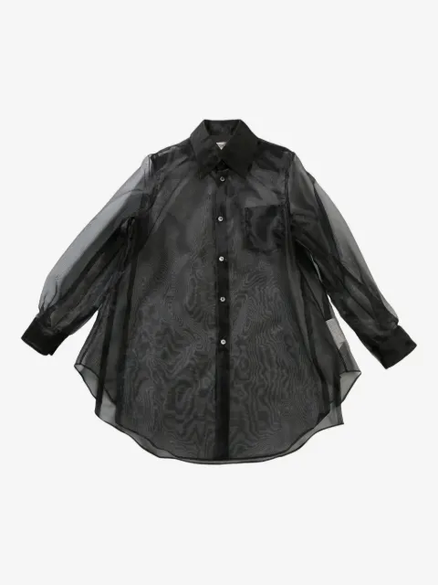 Comme Des Garçons semi-sheer shirt