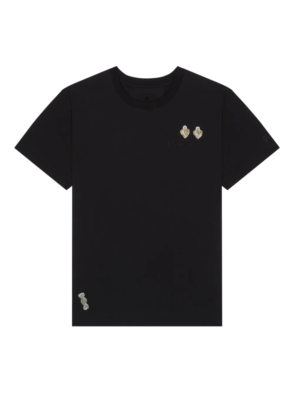 Givenchy heart-detail T-shirt | Black | Image 1