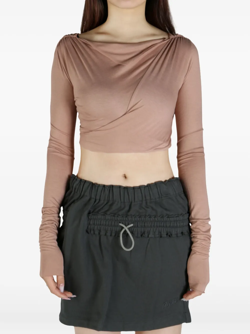 Rick Owens Lilies draped top Beige