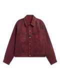 LGN LOUIS GABRIEL NOUCHI coated denim jacket - Red