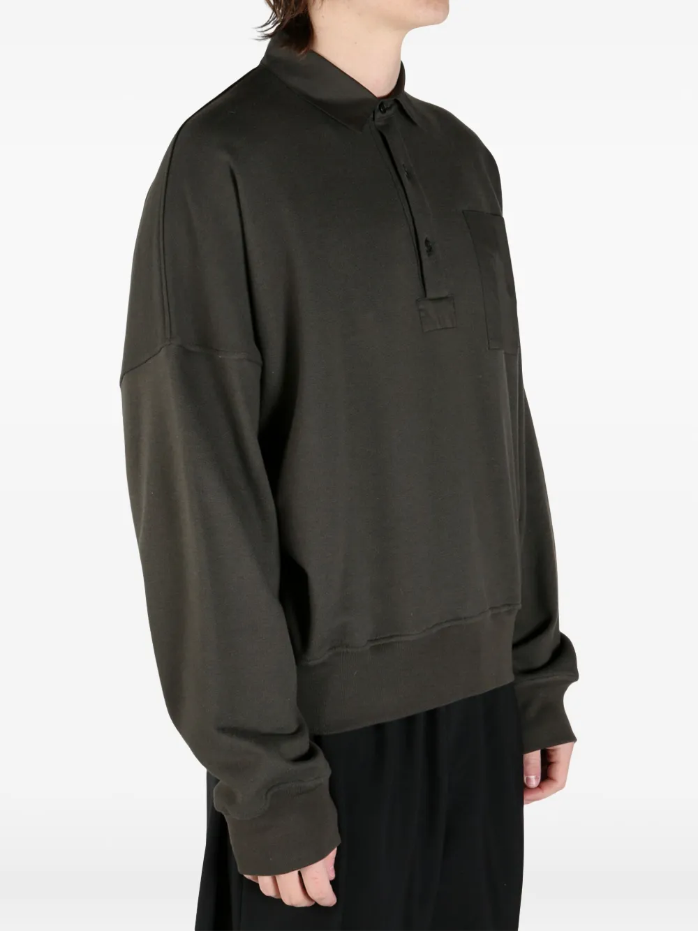 The Row button-fastening polo shirt Groen