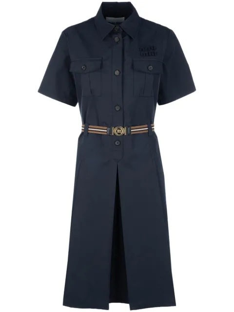 Miu Miu belted shirt dress