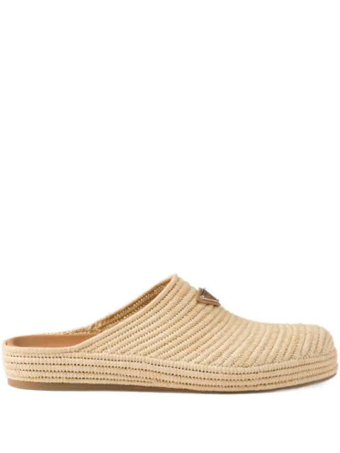 Prada raffia sandals
