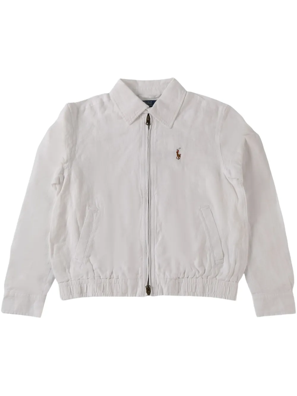 Polo Ralph Lauren logo bomber jacket Wit