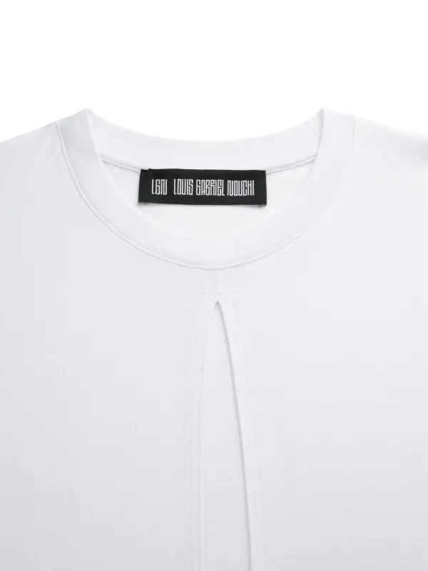LGN LOUIS GABRIEL NOUCHI アシンメトリー スプリット Tシャツ