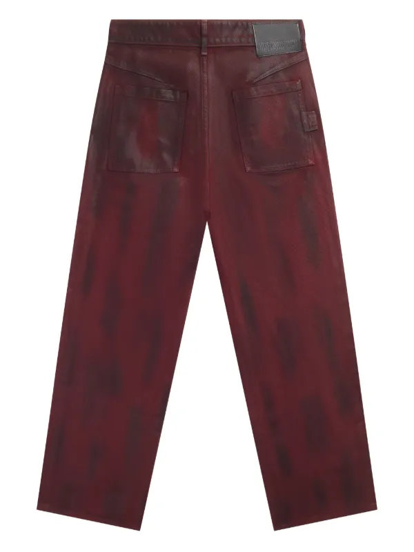 lgn louis gabriel nouci デニム swag LGN LOUIS GABRIEL NOUCHI painted-effect Jeans | Red | FARFETCH