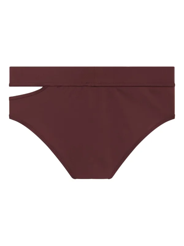 asymmetric-waistband swim briefs