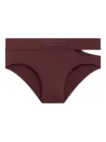 LGN LOUIS GABRIEL NOUCHI asymmetric-waistband swim briefs - Red