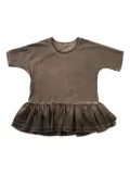 Uma Wang peplum T-shirt - Brown