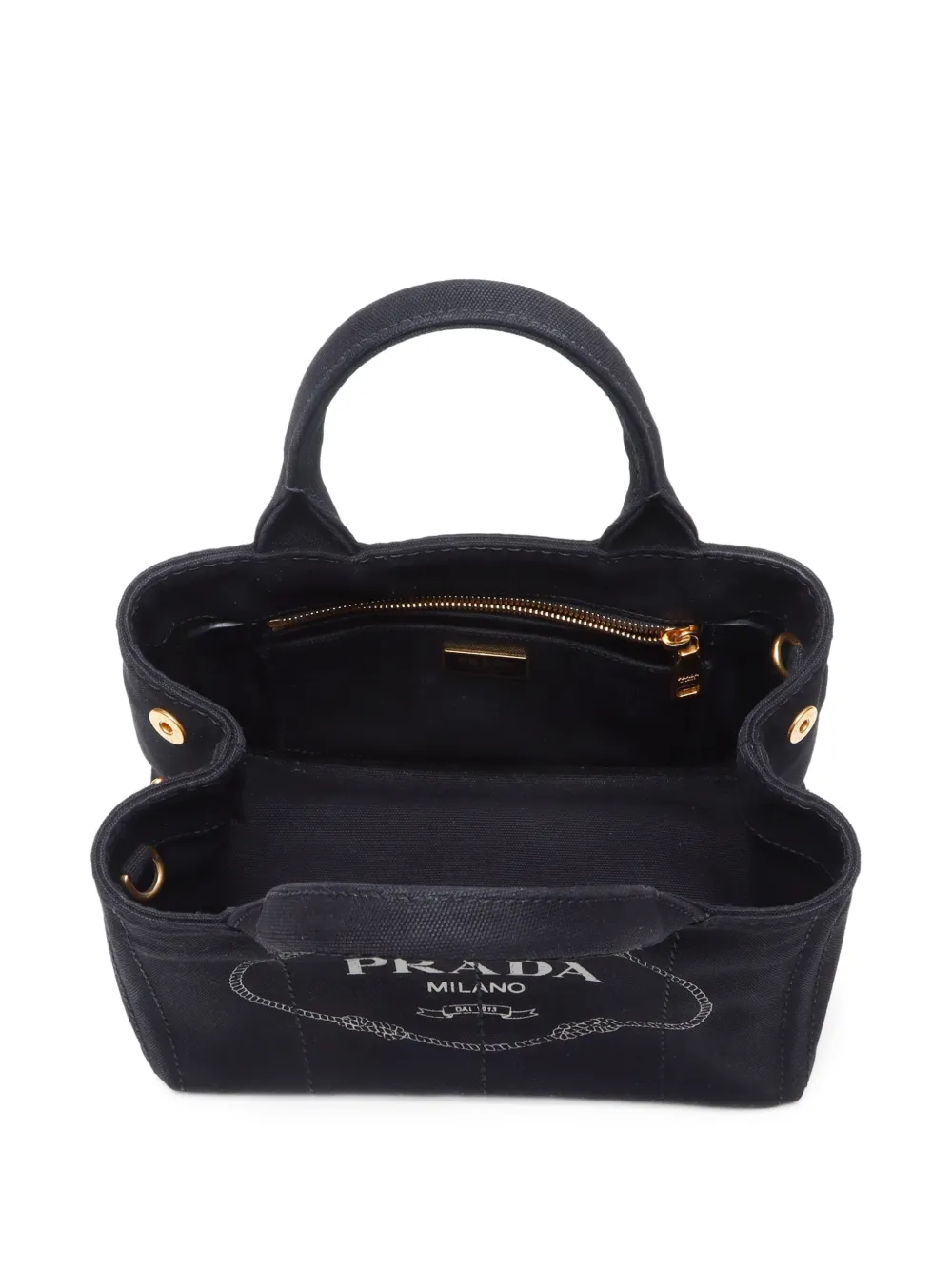 Pre-owned Prada 2010-2020s Canapa Tote Bag In 黑色