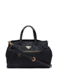 Prada Pre-Owned 2010-2020 triangle-logo two-way hand bag - Black