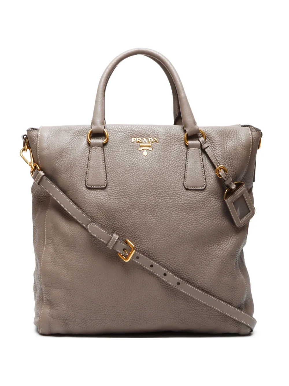 Prada Pre-Owned 2000-2020 レザーハンドバッグ - ニュートラル Prada Pre-Owned 2000-2020 レザーハンドバッグ - ニュートラル