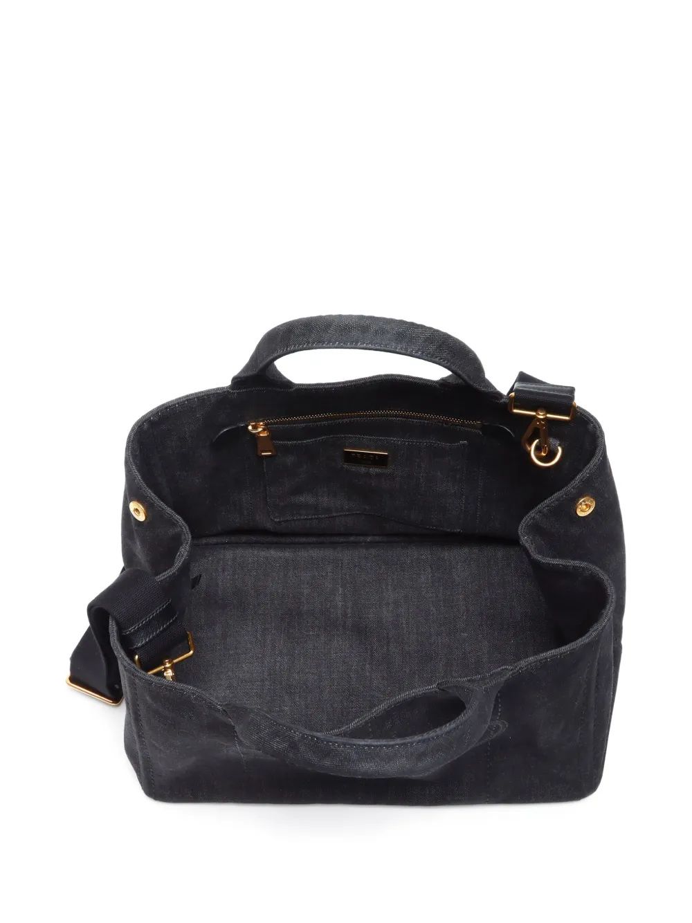 Pre-owned Prada 2000-2020 Canapa Two-way Bag In 灰色
