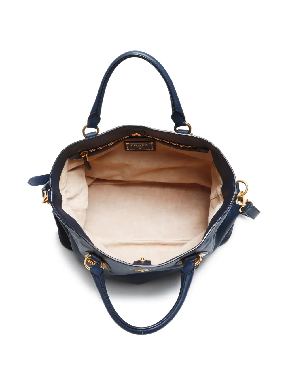 Pre-owned Prada 2000-2020 Convertible Two-way Tote Bag In 蓝色