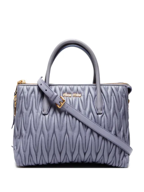 Miu Miu Pre-Owned 2000-2020s matelassé tote bag