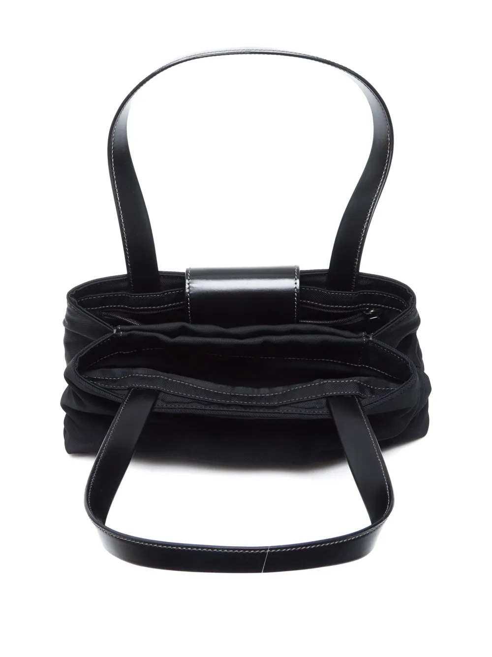 Bvlgari Pre-Owned 2000-2024 logo-plaque Shoulder Bag | Black