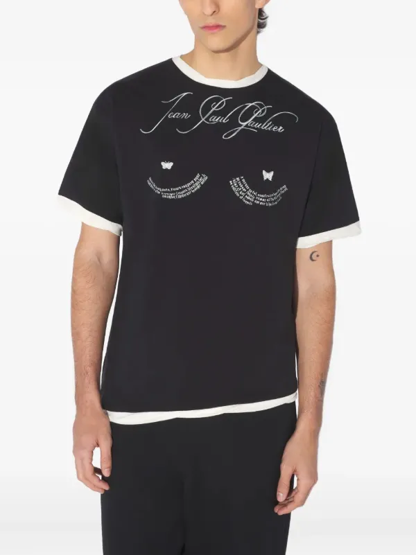 トップス jean paul gaultier tattoo T Jean Paul Gaultier Tattoo Tシャツ | ブラック | FARFETCH JP