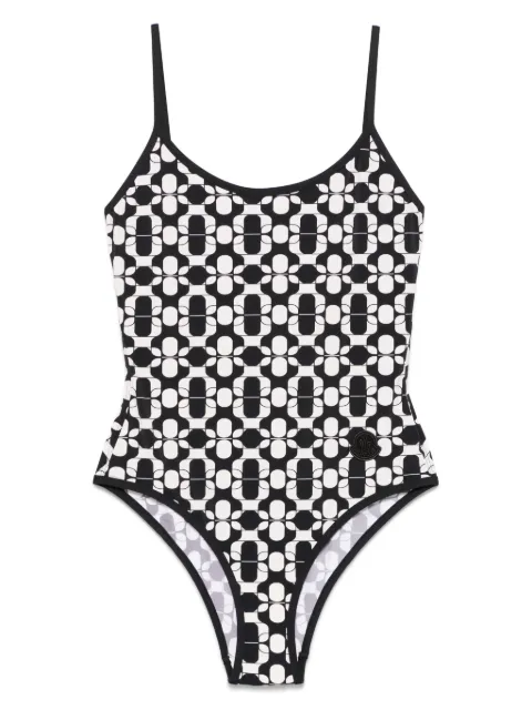 Moncler traje de baño con estampado geométrico