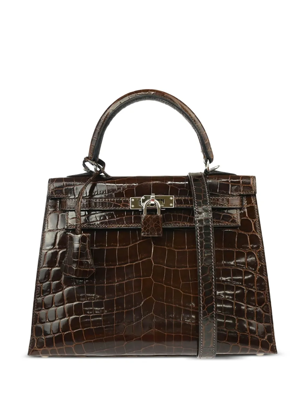Hermès Pre-Owned 2007 ニロティカス ケリー 25 セリエ ハンドバッグ - ブラウン Hermès Pre-Owned 2007 ニロティカス ケリー 25 セリエ ハンドバッグ - ブラウン