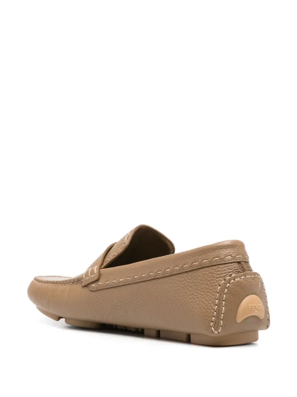 FENDI Driver Loafers | Brown | FARFETCH