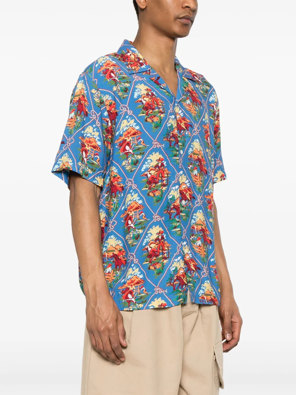 Champion Archive Ghost Ranch Printed Shirt In 蓝色