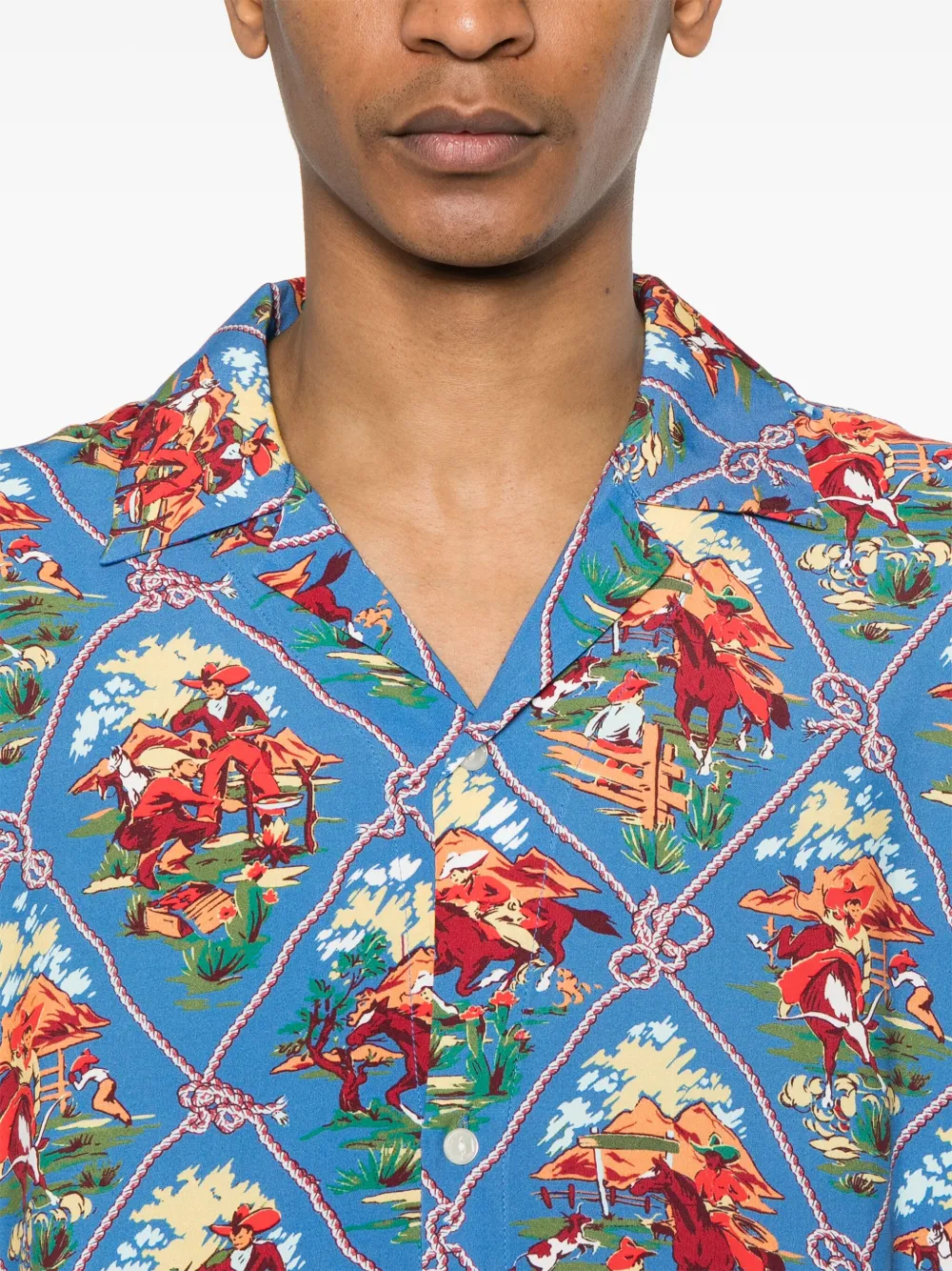 Champion Archive Ghost Ranch Printed Shirt In 蓝色