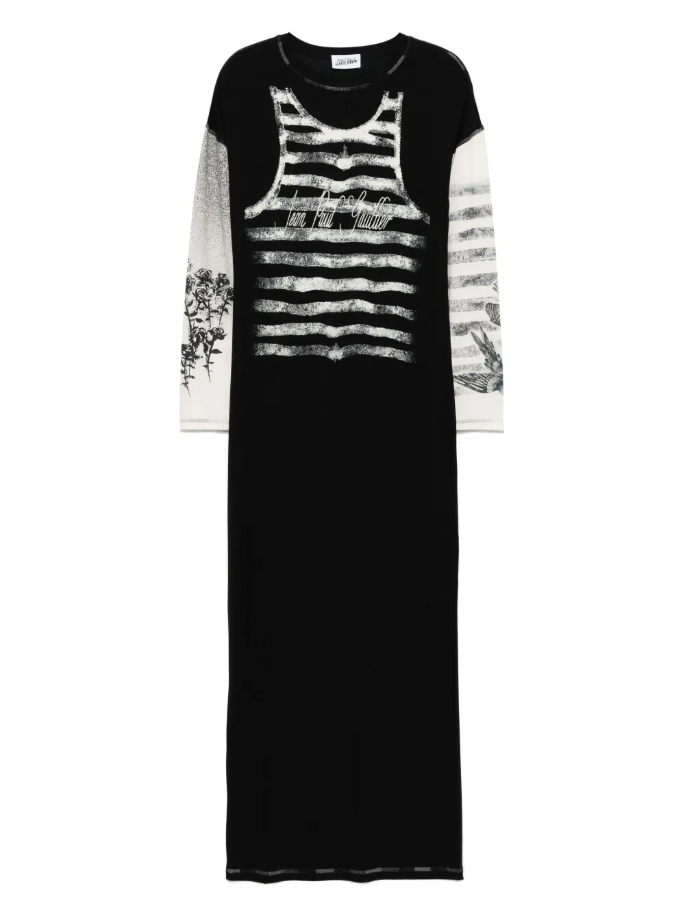 Jean Paul Gaultier Tattoo ドレス - ブラック Jean Paul Gaultier Tattoo ドレス - ブラック