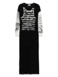 Jean Paul Gaultier Tattoo dress - Black