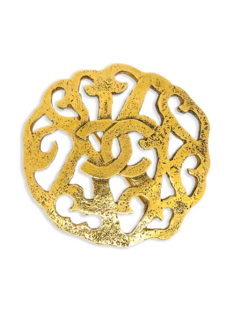 CHANEL Pre-Owned 1990-2000s medallion brooch