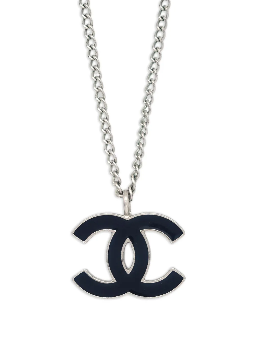CHANEL Pre-Owned 2004 CC-pendant chain necklace | Image 2