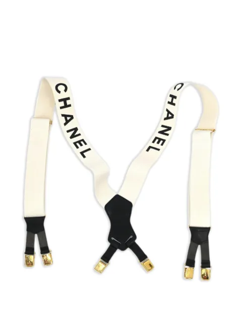 CHANEL Pre-Owned 1990-2000s logo braces