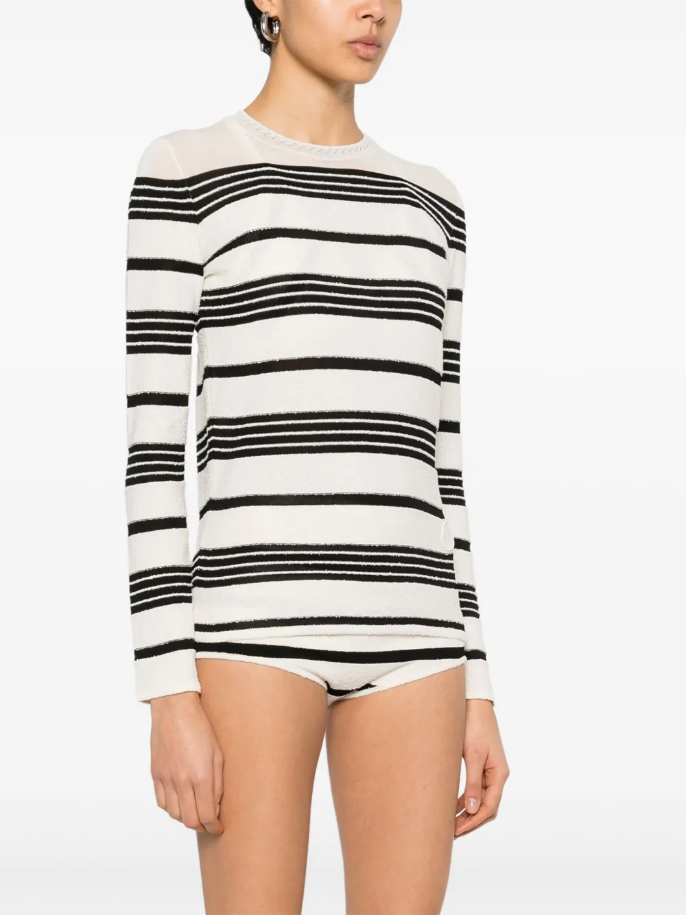 Moncler Gebreid T-shirt Beige