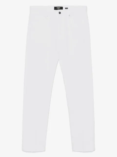 FENDI FF-embroidered jeans
