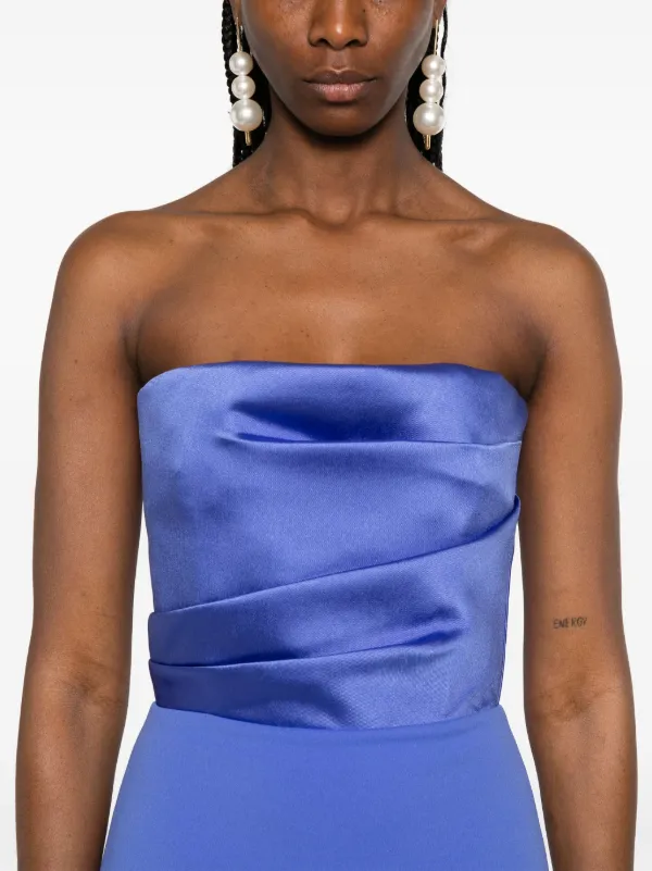 ワンピース SOLACE LONDON Women Mid Skirts OS36025 IRBLU BLUE Solace London The Afra Maxi Dress | Blue | FARFETCH