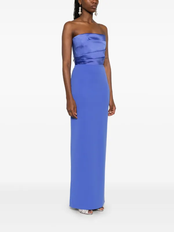 ワンピース SOLACE LONDON Women Mid Skirts OS36025 IRBLU BLUE Solace London The Afra Maxi Dress | Blue | FARFETCH