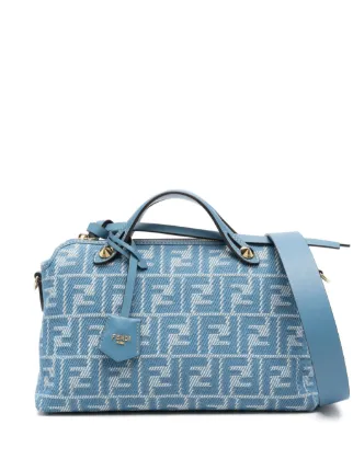 FENDI By The Way ミディアム 水色 ボストンバッグ FENDI Medium By The Way Soft Tote Bag | Blue | FARFETCH