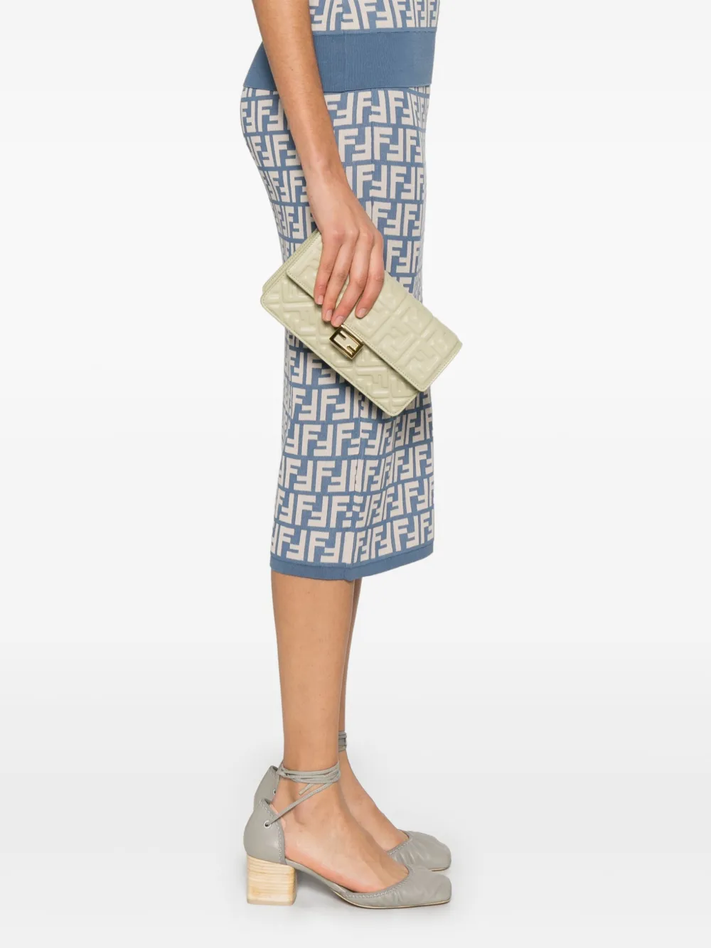 FENDI Baguette crossbodytas Groen