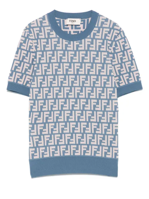 FENDI FF-jacquard T-shirt
