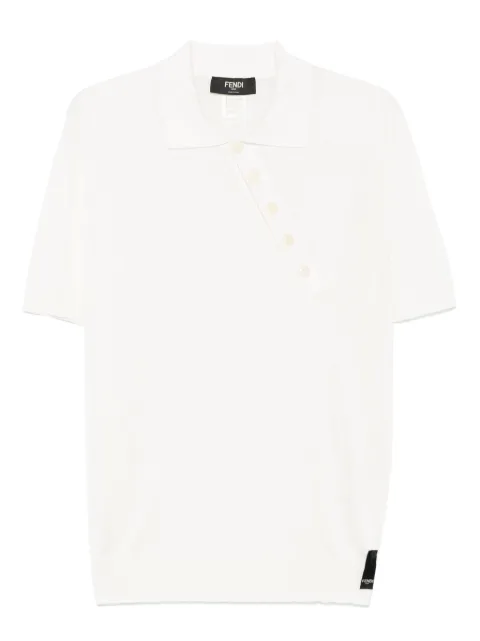 FENDI asymmetric polo shirt