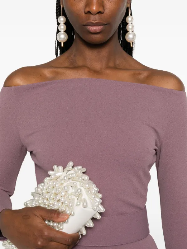 Solace London The Sabina Maxi Dress | Purple | FARFETCH