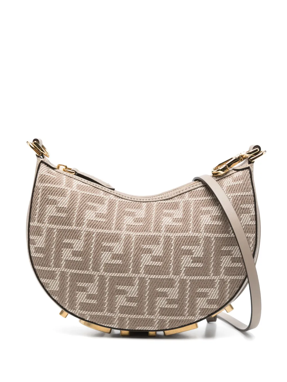 FENDI graphy kleine crossbodytas Bruin